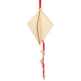 Baker Ross AT675 Wooden 3D Kites - Pack of 6, for Kids Arts and Crafts Projects to Make, Decorate and Play with