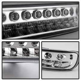 ACANII - For 1999-2006 GMC Yukon Sierra 1500 2500 3500 Chrome Housing LED Bumper Lights Signal Parking Lamps Assembly