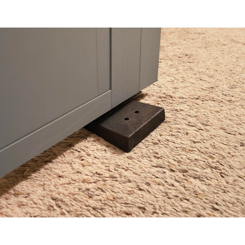 Lulu Decor, Cast Iron Wedge Door Stops, Antique Black Door