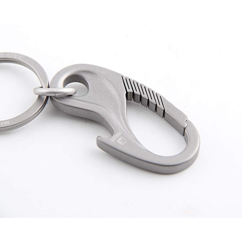 FEGVE Titanium Keychain with Bottle Opener Function Heavy Duty Carabiners