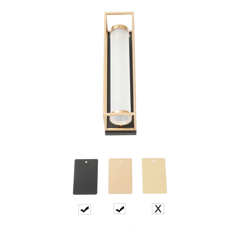ZEVNI Sconces Wall Lighting, 1-Light Modern Wall Sconce, Black and