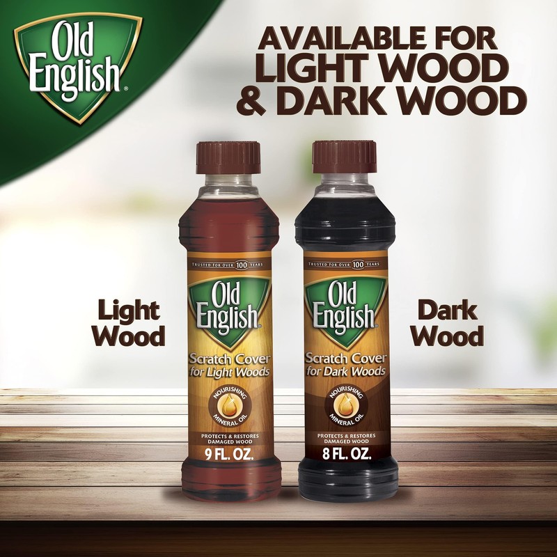 Old English 75144 Scratch Cover For Dark Woods, 8oz Bottle,
