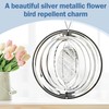 3D Rotating Wind Spinner, Hanging Garden Ornament with Spiral Design,