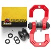 A-BOAR Snatch Block D-Ring Shackle Set, 3/4” Towing Winch Shackle