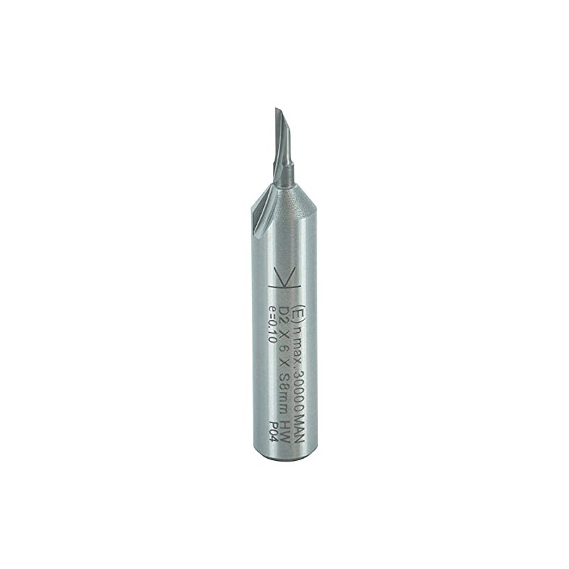 ENT Straight Cutter TC Shank (C) 8 mm, Diameter (A)