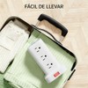 SMALLRT Regleta Torre Multicontacto, Extension Electrica USB C, Conector Multiple