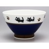 Hasamiyaki 505606 Kurawanka Bowl, Cat-chan, Blue