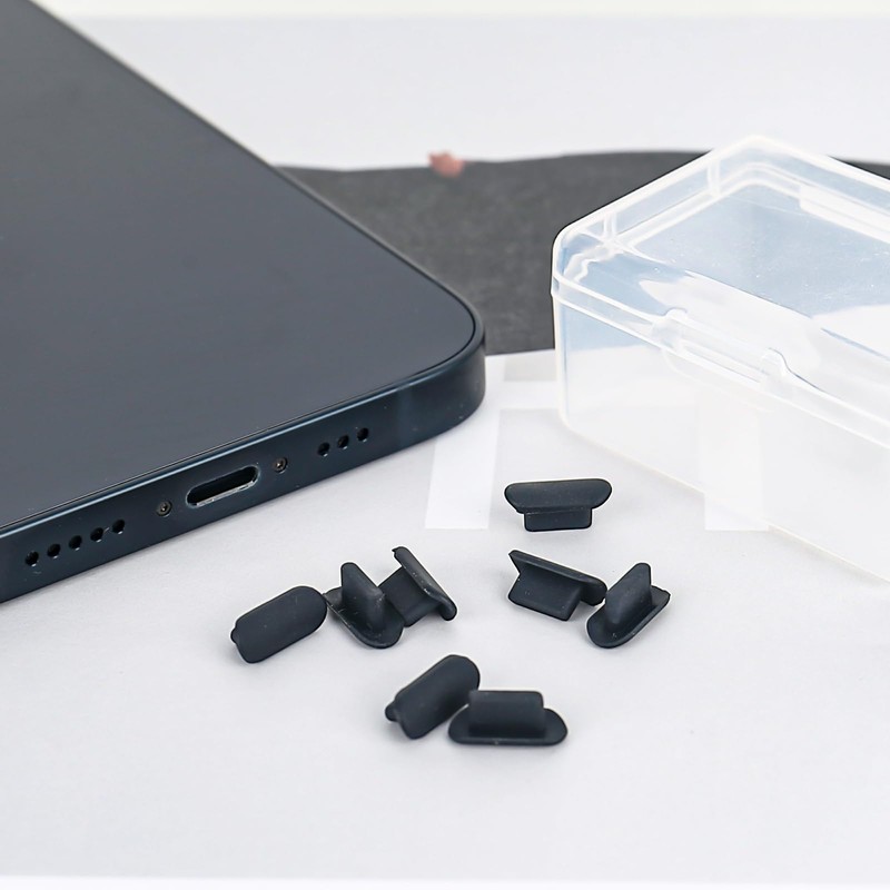 RUCUDIM USB C Dust Cover, 6 Pieces, Type C Dust