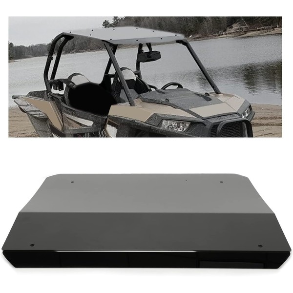 HECASA Roof Compatible with 2009-2021 Polaris RZR 170 Black Hard Top Canopy Ceiling Shade Waterproof NO Drilling