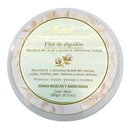 Crema Delicada Concentrada FLOR de ALGODÓN Tratamiento Hidratante 180grs. Keíre (1 pieza)
