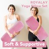 ROYALAY 2 Pcs Yoga Bolster Pillow for Restorative Yoga, Rectangular
