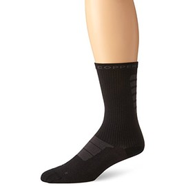 Tommie Copper Men's Recovery Kick-Start Dress Crew Socks, Black, 12-14.5