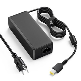 VUOHOEG 65W Laptop Charger Compatibility with Lenovo ThinkPad T440 T450 T460 T470 X240 X250 X260 X270 E550 E560 L440 L450 E440 E450 Yoga 260 Yellow Square Tip AC Power Adapter