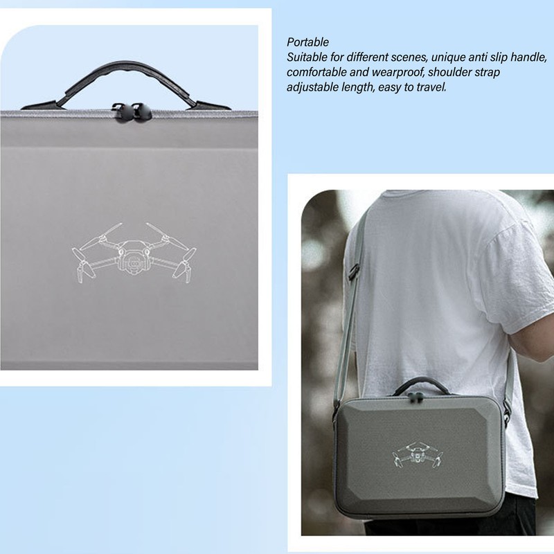 Drone Storage Case PU Waterproof Shockproof Lightweight Drone Storage Shoulder