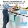 Tiyafuro 2.4 Gallon Kitchen Compost Bin for Counter Top or