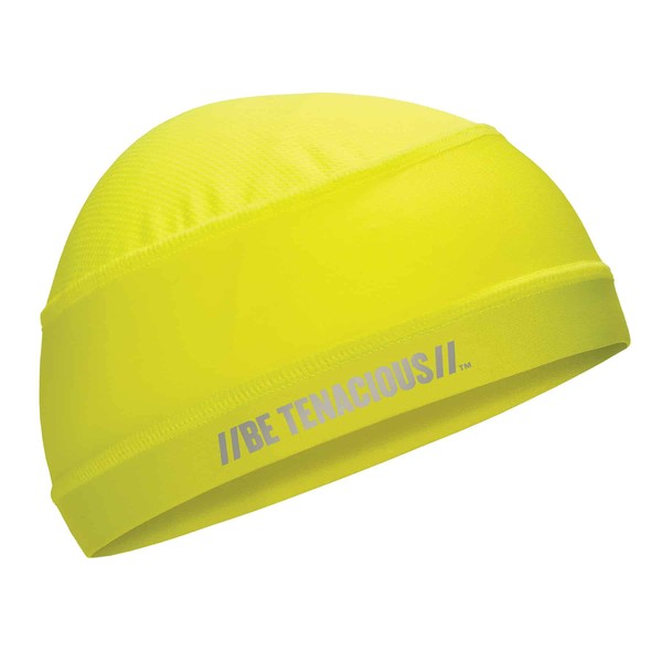 Ergodyne Chill Its 6632 Cooling Skull Cap, Sweat Wicking Helmet Liner, UPF 50 Sun Protection, Lime