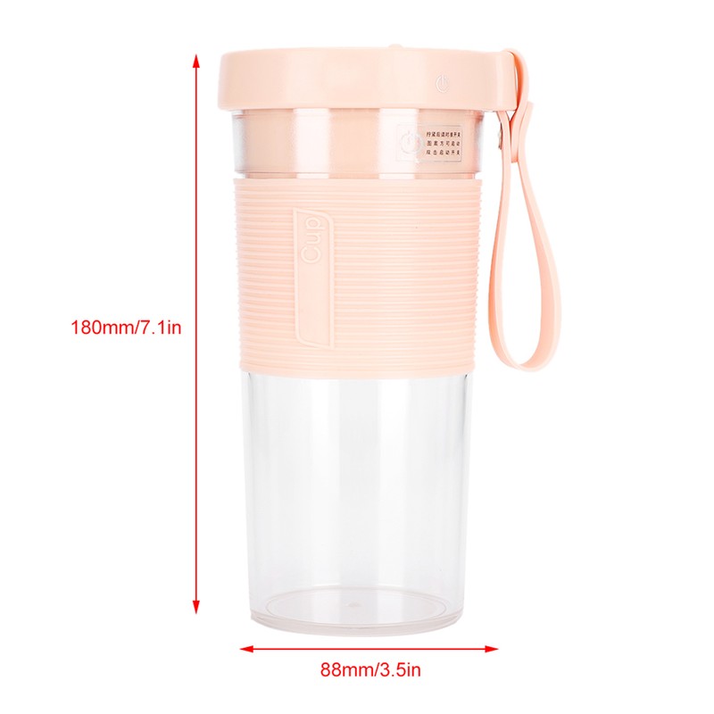 Portable Electric Fruit Juicing Cup Three Leaf Cutter Head Juicer