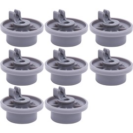 (2023 Update) 165314 Dishwasher Lower Rack Wheel Bosch Dishwasher Parts by BlueStars - Easy to Install - Exact Fit for Bosch & Kenmore Dishwashers - Replaces 420198 AP2802428 PS3439123 - PACK OF 8