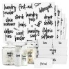 Talented Kitchen 141 Laundry Stickers, Bathroom Labels for Home Organization