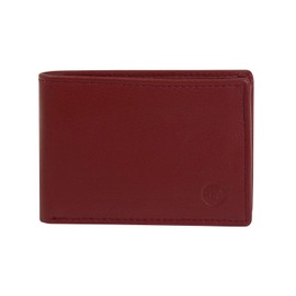 Harrys-Collection Small Handy Wallet Soft Nappa Leather with RFID Protection 3 Colours, red, purse