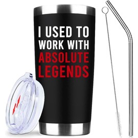 Coworker Leaving Retirement Gifts 2023 - I Used To Work With Legend Cups - Farewell Going Away Gift For Coworker - Goodbye Gifts For Colleagues, Boss, Men, Women, Friends - 20oz Coffee Tumbler Cup