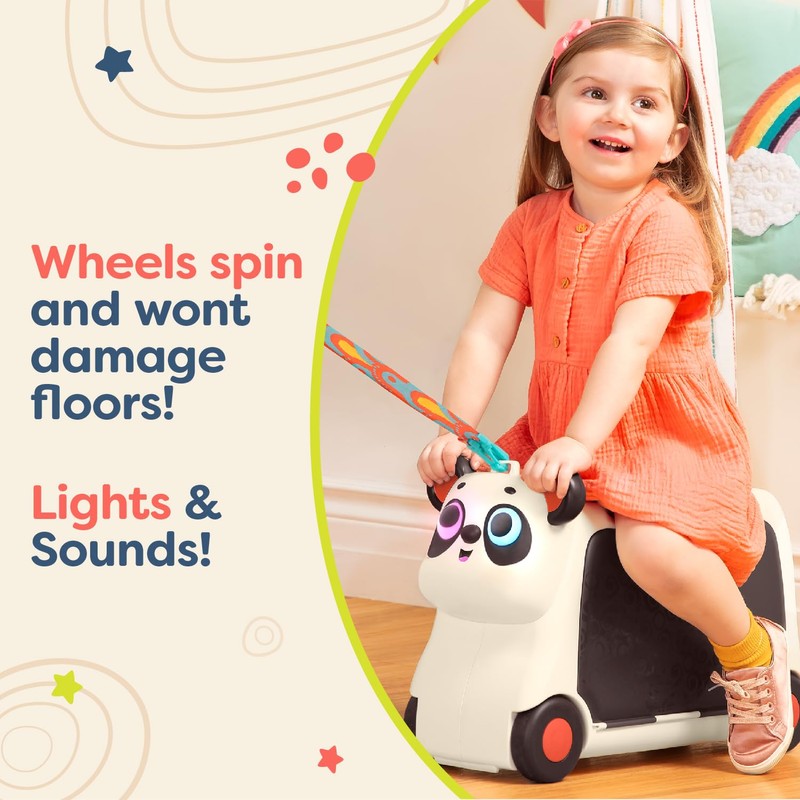 B. toys – Ride-On Toy – Ride-On Panda Suitcase –