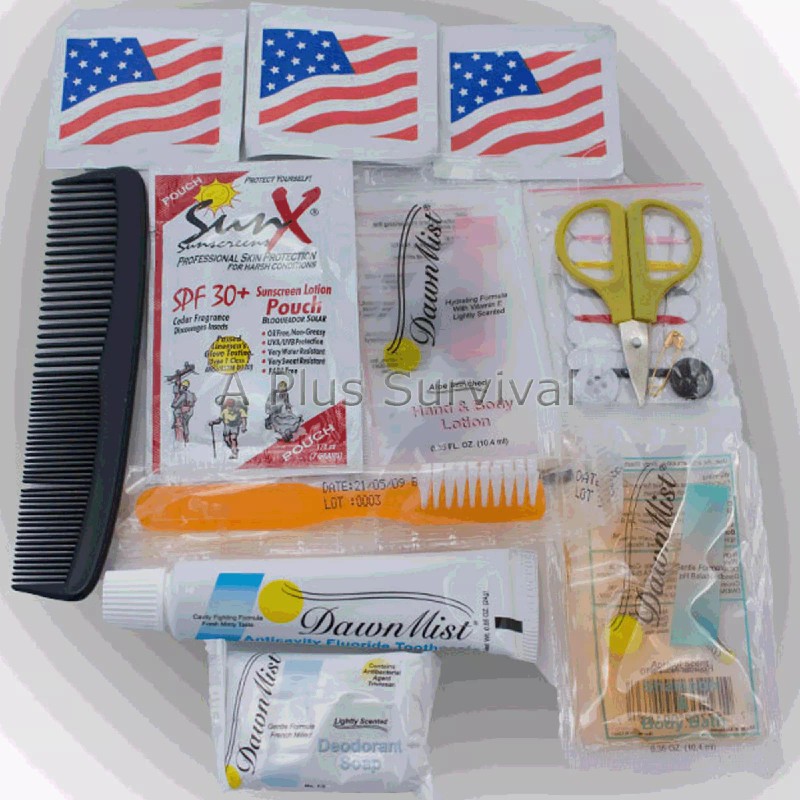 A Plus Survival 8 Piece Mini Hygiene Kit Survival Camping