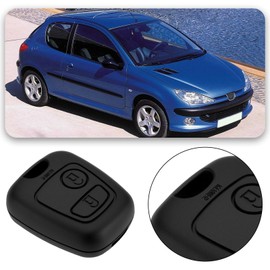 eMagTech 1 Pc 2 Buttons Car Remote Control Key 433MHz Key Radio Remote Control Board Compatible with Peugeot Compatible with Citroen 106 206 207 306 with Chip
