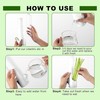 Ristpal 3Pack Herb Saver for Refrigerator for Cilantro, Parsley, Asparagus,