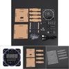 DIY Light Control Rotation LED Electronic Temperature Clock Kit Suite