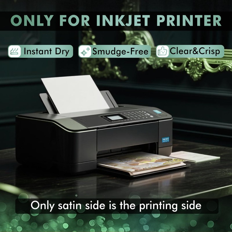 A-SUB - Papel fotográfico premium satinado, 5 x 7 pulgadas,