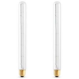 OHLECTRIC 40W T8 Clear Light Bulb (2-Pack) E26 Base, 120V, 2700K Warm White, Fully Dimmable, 190 Lumens, 2000 Hours - 11" Long