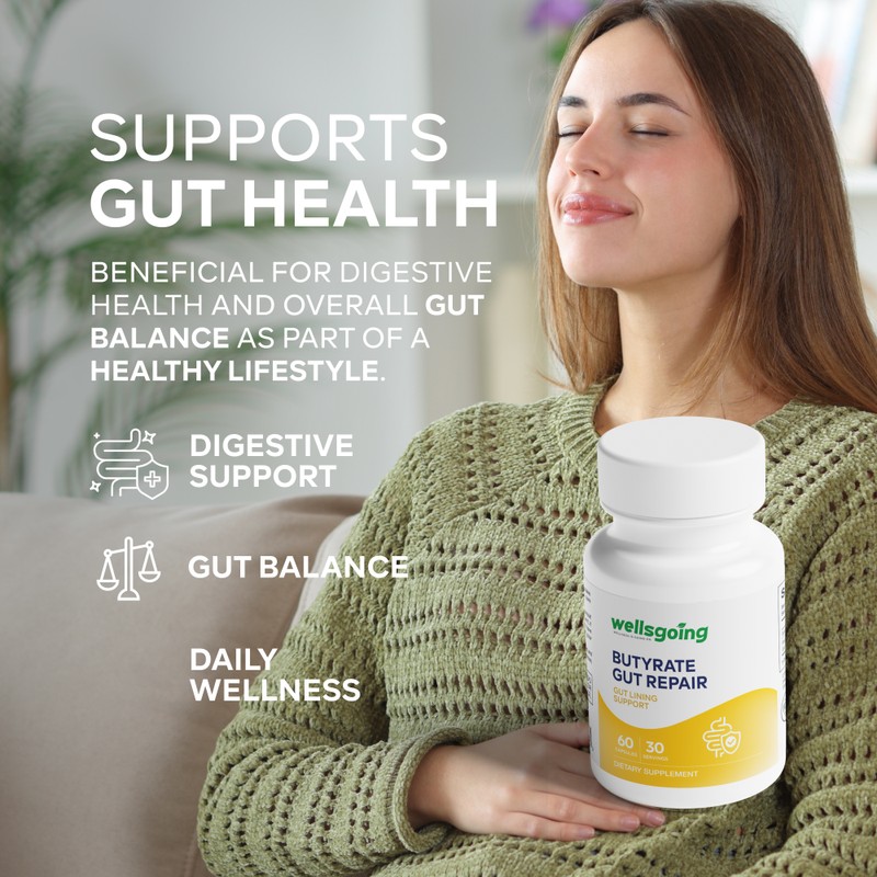 Butyrate Gut Support Supplement – Sodium Butyrate for Gut Lining