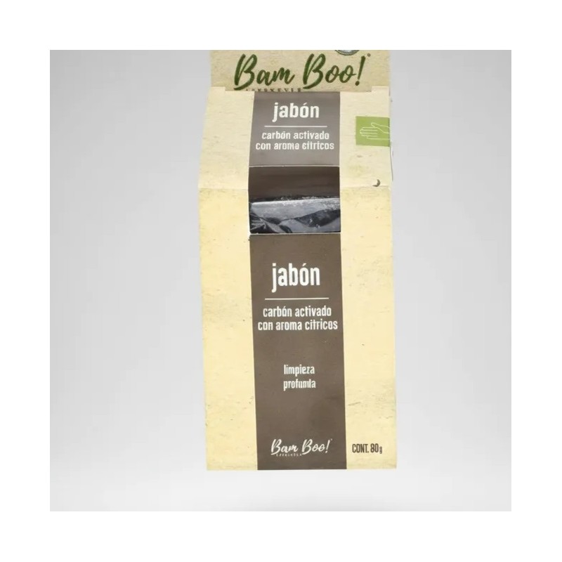 3pz Jabón Artesanal Carbon Citricos 80g Bam Boo Lifestyle