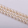 Perlas de agua dulce naturales, abalorio ovaladas de 38 cm,