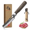 SENBON 440A Forged Stainless Steel Sharp Folding Chef Knife Peeling