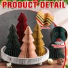 Cinnvoice 5 PCS Paper Christmas Tree Honeycomb Christmas Tree 3D