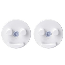 Oiieco 2 Pieces Smiley Sponge Holder Sponge Holder Kitchen Sink Sponge Holder with Suction Cup Installation for Kitchen and Bathroom, Sponges Not Included