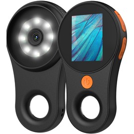 Digital Microscope Handheld 2.0 inch IPS Color Screen,Portable Digital Magnifying Glass 500x,Marco Microscope for Kids,Built-in 8LED Lights,USB Compatible with PC Windows, Mac OS