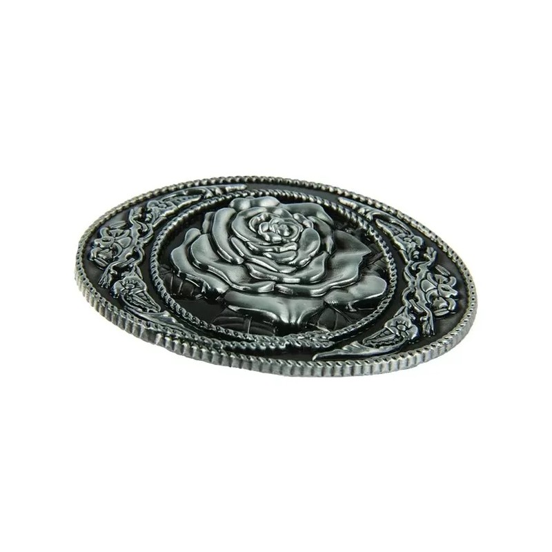 CTM Hebilla De Cinturón Western Vaquero Flor Rosa Para Unisex