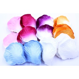 XP Design Flower Shower Wedding Bouquet Artificial Flower Petals Only Petals Surprise Flower Petals 1200 Sheets (Gradient Four Seasons /m)