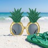 iplusmile おもしろサングラス パイナップル 2個セット 金色 パーティー メガネ ハワイアン ビーチ 撮影小道具