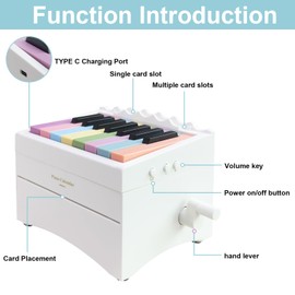 Piano Calendar 2025 Desk Calendar, Playable Piano Desk Calendar 2025, Swift Mini Piano Calendar With 52 Weeks of Music Sheets, Mini Piano Calendar 27 Cards Gifts for T Swift Fans Home Decor - White