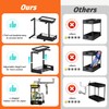 ADBIU Under Sink Organizer(10 Seconds Installation), 1 Pack 2 Tier