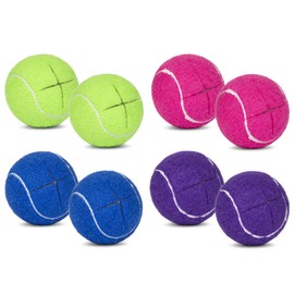 4 Pre Cut Walker Tennis Ball Glides - Walker, Walkers Legs Precut Glide Balls, Felt Pad Glide Covers for Floor Protection, Accessories for Elderly Senior Support (Purple)