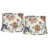 Set of 2 Softback Drum Print Lamp Shades Multi-Color Paisley
