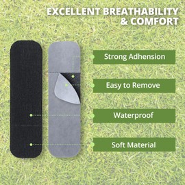 36 PCS, Golf Finger Tape, Made in Korea - Pre-Cut Strips, 4-Way Stretch Athletic Tape for Hands and Fingers, Waterproof, Golf Finger Tape Strips, Blisters, Protective Performance Finger Tape Black