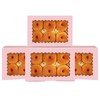 Gcardist 6Pcs Pink Cookie Box with Window 22.9x15.2x6.4cm Pastry Macaron