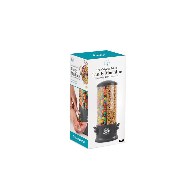 Handy Gourmet Original Triple Candy Machine-Fun Candy & Nut Dispenser-New