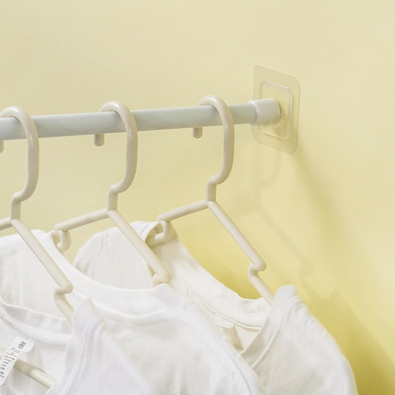 Adhesive Curtain Rod Holder, Goowin Tension Rod Holder, No Drilling